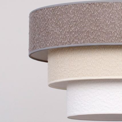 Brilagi - Lustră aplicată LUNETA 1xE27/60W/230V Ø 40 cm gri/crem/alb