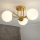 Brilagi - Lustră aplicată MALIVA 3xE14/15W/230V auriu/alb