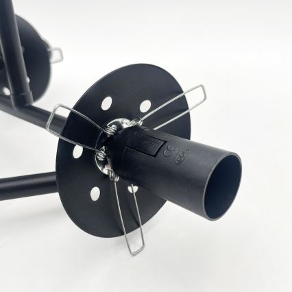 Brilagi - Lustră aplicată MALIVA 3xE14/15W/230V negru/fumuriu