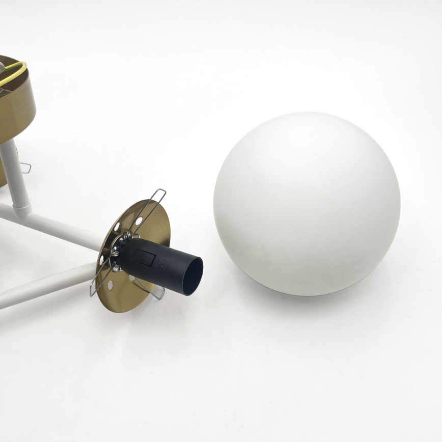 Brilagi - Lustră aplicată MALIVA, 4xE14/15W/230V, auriu/alb