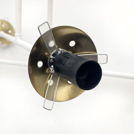 Brilagi - Lustră aplicată MALIVA, 4xE14/15W/230V, auriu/alb