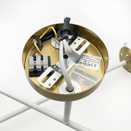 Brilagi - Lustră aplicată MALIVA, 4xE14/15W/230V, auriu/alb