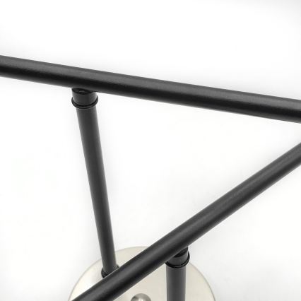 Brilagi - Lustra aplicată MALIVA 4xE14/15W/230V crom mat/fumuriu