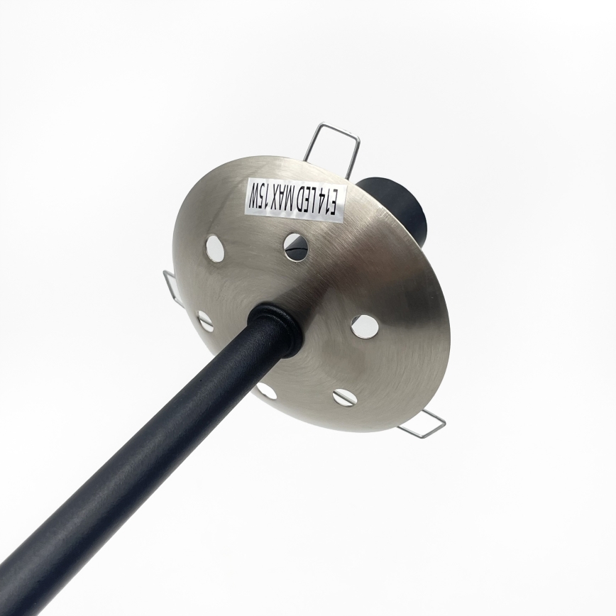 Brilagi - Lustra aplicată MALIVA 4xE14/15W/230V crom mat/fumuriu