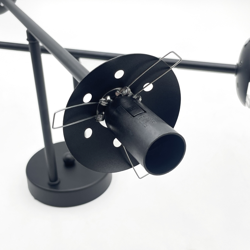 Brilagi - Lustră aplicată MALIVA 4xE14/15W/230V negru/alb