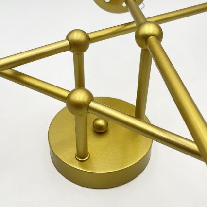 Brilagi - Lustră aplicată MALIVA 6xE14/15W/230V auriu/alb