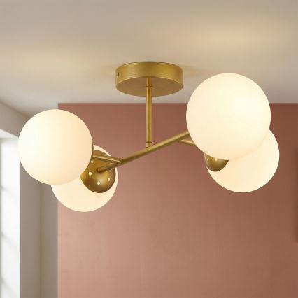 Brilagi - Lustră aplicată MALONY 4xE14/20W/230V aurie