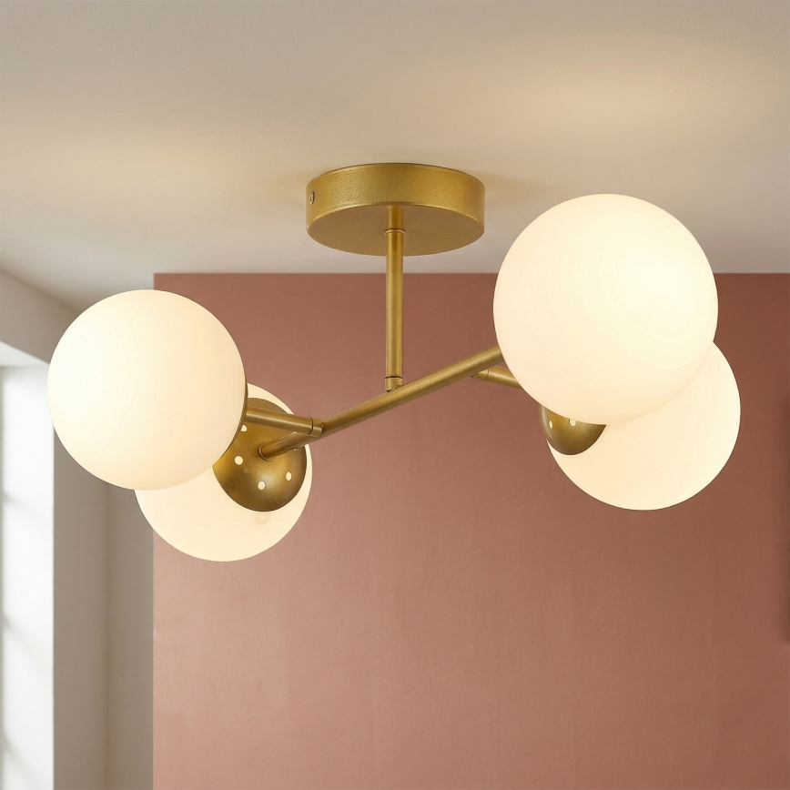 Brilagi - Lustră aplicată MALONY 4xE14/20W/230V aurie