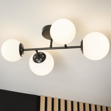 Brilagi - Lustră aplicată MALONY 4xE14/20W/230V neagră