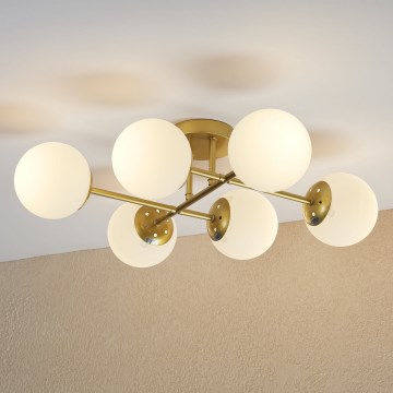 Brilagi - Lustră aplicată MALONY, 6xE14/20W/230V, aurie