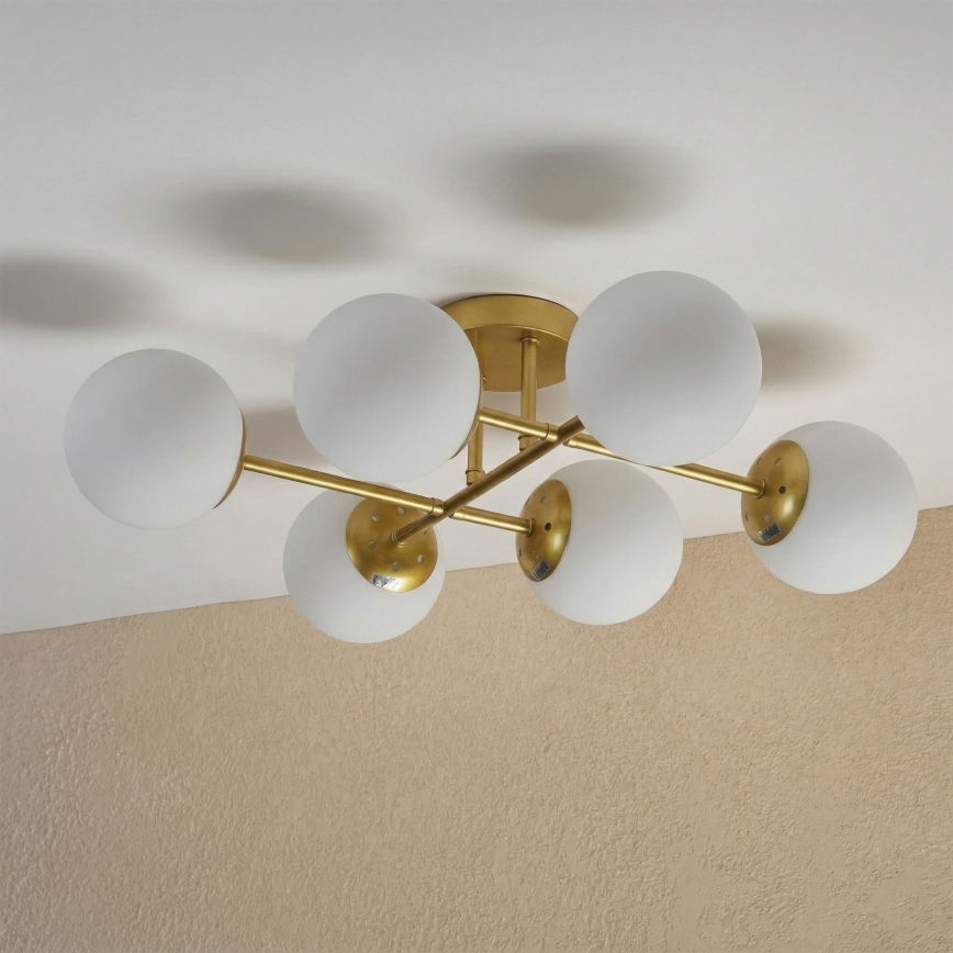 Brilagi - Lustră aplicată MALONY, 6xE14/20W/230V, aurie