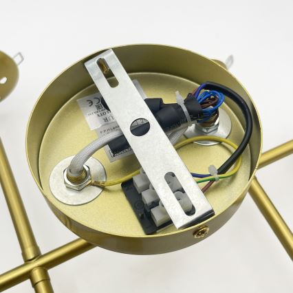 Brilagi - Lustră aplicată MALONY, 6xE14/20W/230V, aurie