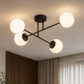 Brilagi - Lustră aplicată MILO 4xE27/60W/230V neagră