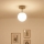 Brilagi - Lustră aplicată MILO ECRU 1xE27/60W/230V bej/auriu