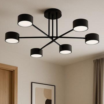 Brilagi - Lustră aplicată MONO 6xGX53/12W/230V, neagră