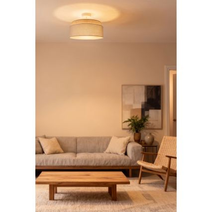 Brilagi - Lustră aplicată PADOVA 1xE27/60W/230V Ø 40 cm bej