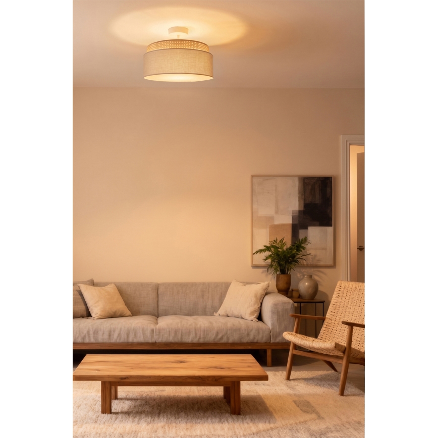 Brilagi - Lustră aplicată PADOVA 1xE27/60W/230V Ø 40 cm bej