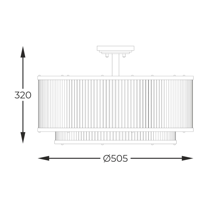 Brilagi - Lustră aplicată RAMOS 6xE14/60W/230V neagră