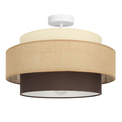 Brilagi - Lustră aplicată RESNA, 1xE27/60W/230V, Ø 40 cm, bej/negru