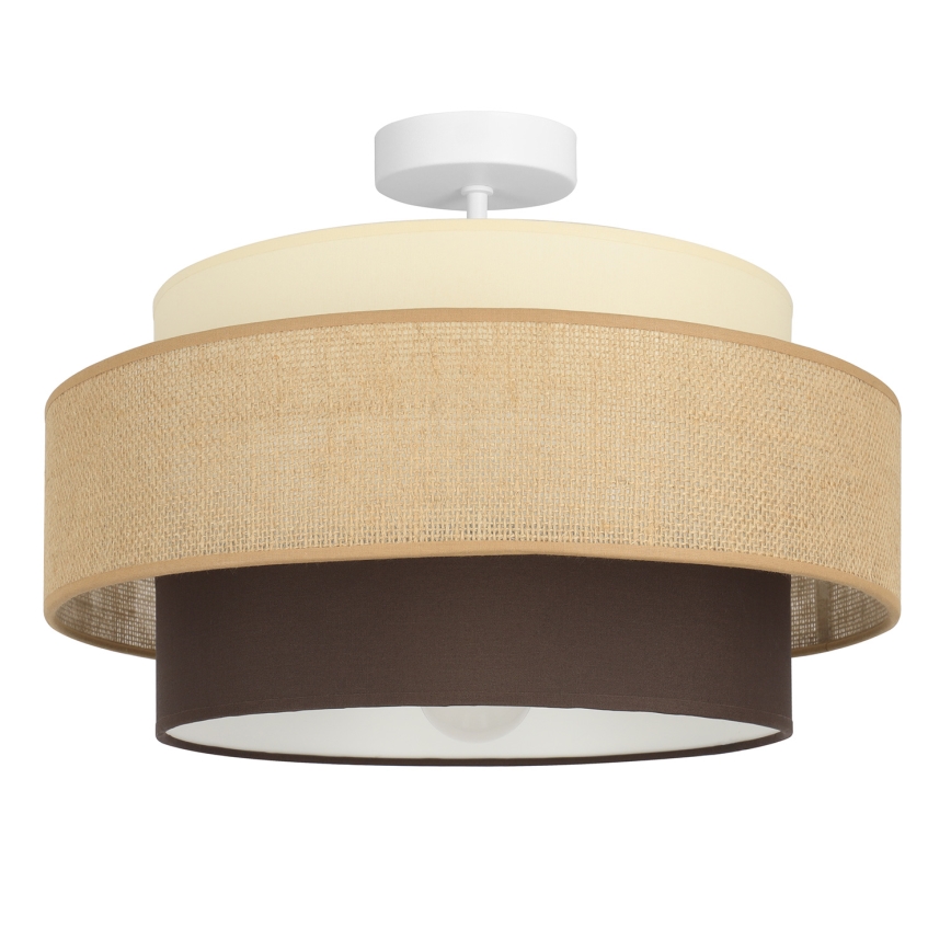 Brilagi - Lustră aplicată RESNA, 1xE27/60W/230V, Ø 40 cm, bej/negru