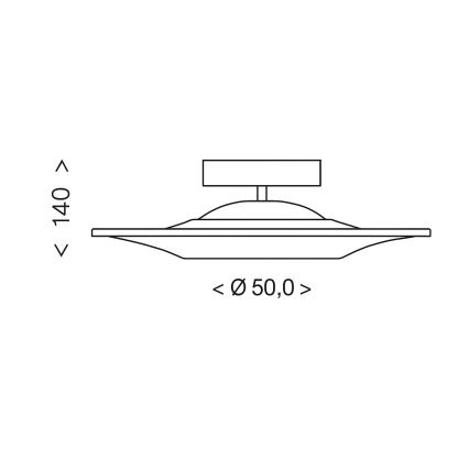 Brilagi - Lustră aplicată VERANO LED, 15 W, 230 V