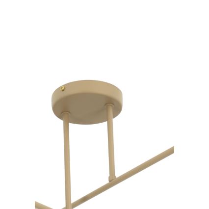 Brilagi - Lustră aplicată VIRGO 4xE14/40W/230V crem/auriu