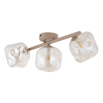 Brilagi - Lustră aplicată VULCANO 3xG9/8W/230V bej/bej fumuriu