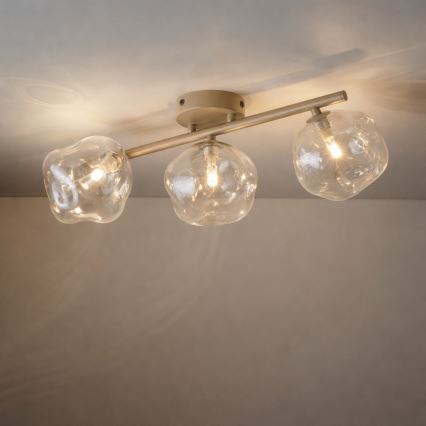 Brilagi - Lustră aplicată VULCANO 3xG9/8W/230V bej/bej fumuriu