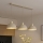 Brilagi - Lustră cu cablu MOON 3xE27/60W/230V bej/auriu