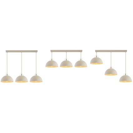 Brilagi - Lustră cu cablu MOON 3xE27/60W/230V bej/auriu