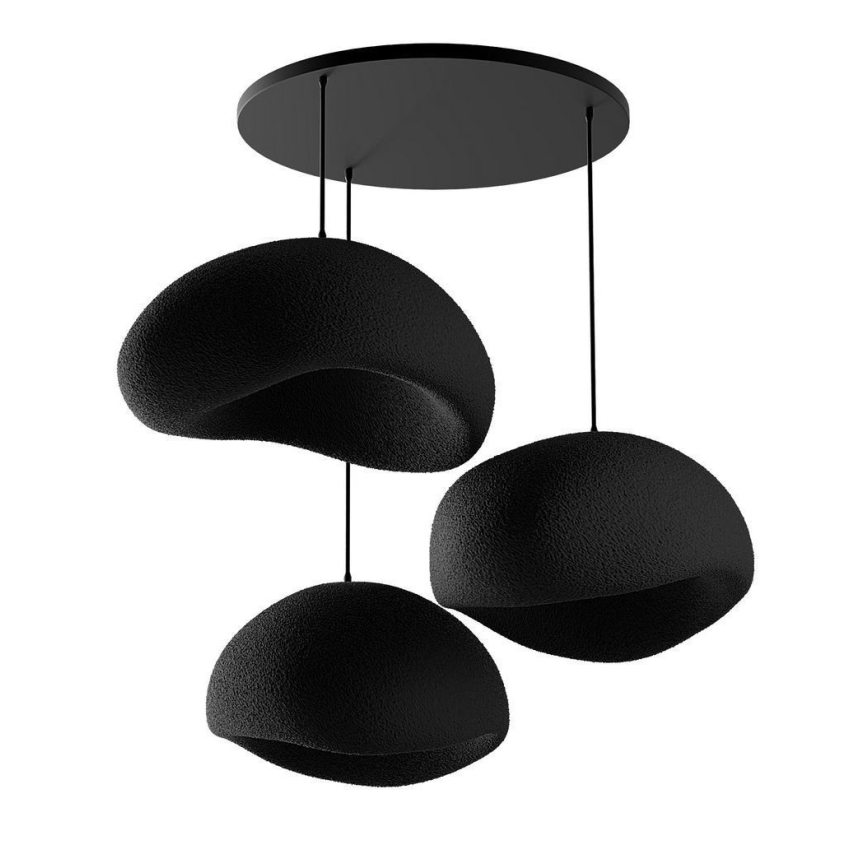 Brilagi - Lustră cu cablu WABI SABI 3xE27/40W/230V Ø 60 cm negru