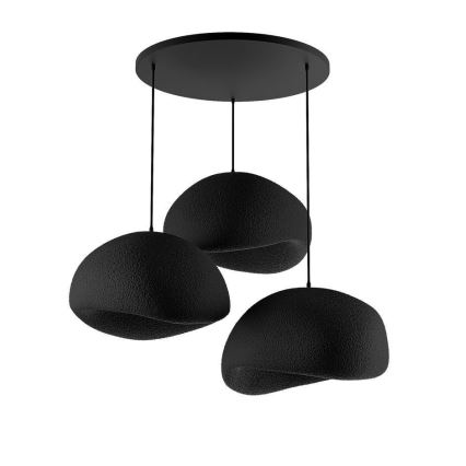 Brilagi - Lustră cu cablu WABI SABI 3xE27/40W/230V Ø 60 cm negru