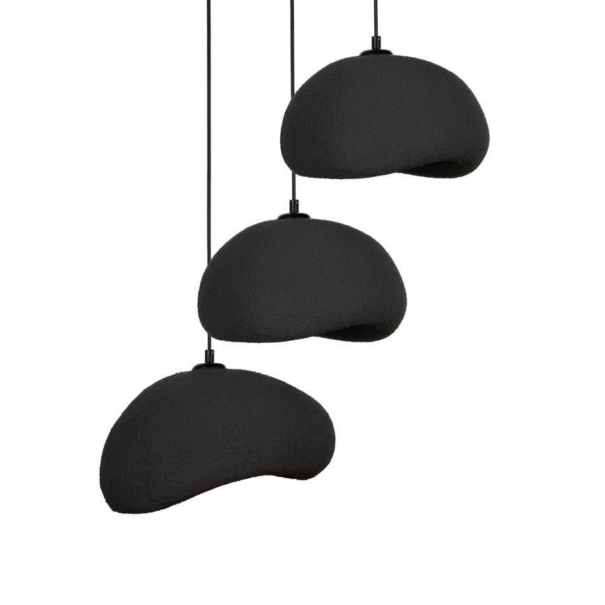 Brilagi - Lustră cu cablu WABI SABI 3xE27/40W/230V Ø 60 cm negru