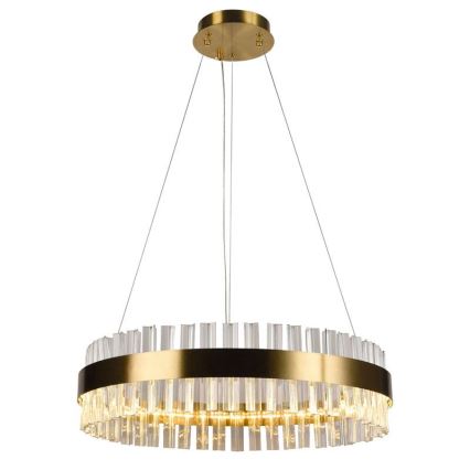 Brilagi - Lustră LED din cristal HALO, dimabilă, suspendată pe cablu, LED/40W/230V 3000-6500K, Ø 60 cm + telecomandă
