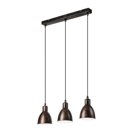 Brilagi - Lustra cu LED pe cablu RIDDY 3xE27/60W/230V cupru/patină