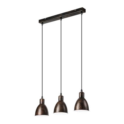 Brilagi - Lustra cu LED pe cablu RIDDY 3xE27/60W/230V cupru/patină