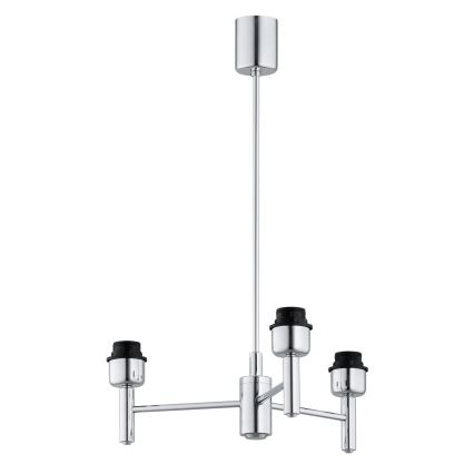 Brilagi - Lustră cu tijă MONTE 3xE27/60W/230V bej/crom lucios