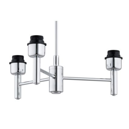 Brilagi - Lustră cu tijă MONTE 3xE27/60W/230V bej/crom lucios