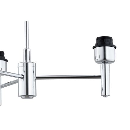 Brilagi - Lustră cu tijă MONTE 3xE27/60W/230V bej/crom lucios