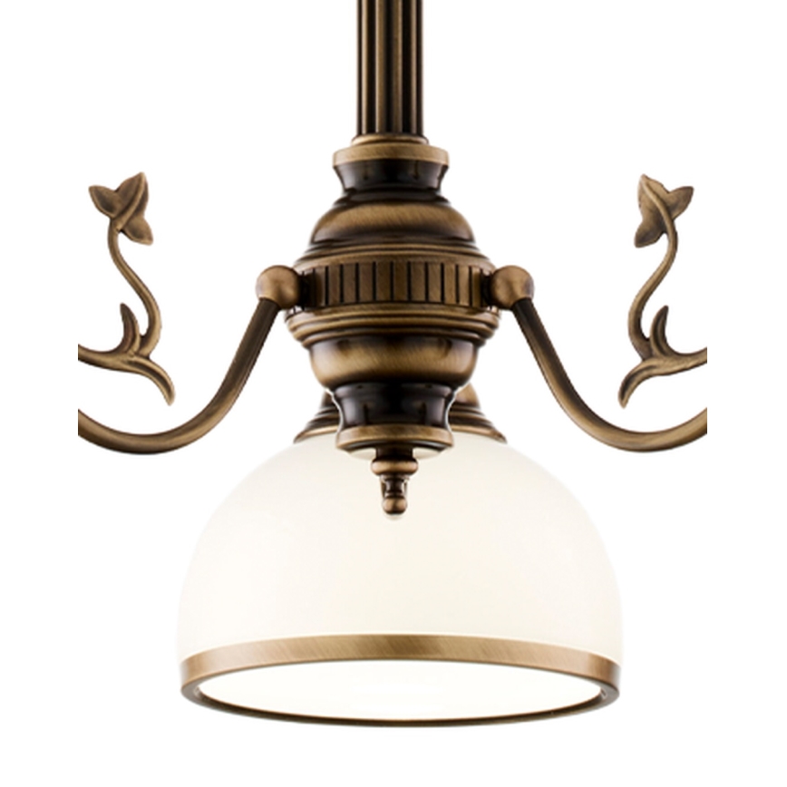 Brilagi - Lustra cu tijă TAURUS 3xE27/15W/230V Ø 70 cm bronz