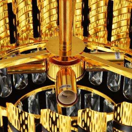 Brilagi - Lustră de tavan aplicată CRISTAL 5xE14/40W/230V Ø 38 cm