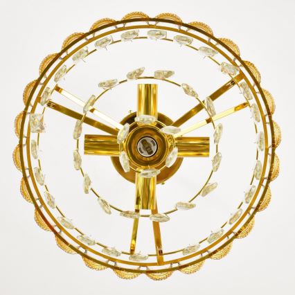 Brilagi - Lustră de tavan aplicată CRISTAL 5xE14/40W/230V Ø 38 cm