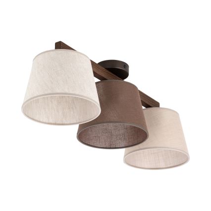 Brilagi - Lustră de tavan aplicată LATTE SABIA 3xE27/15W/230V pin/mix