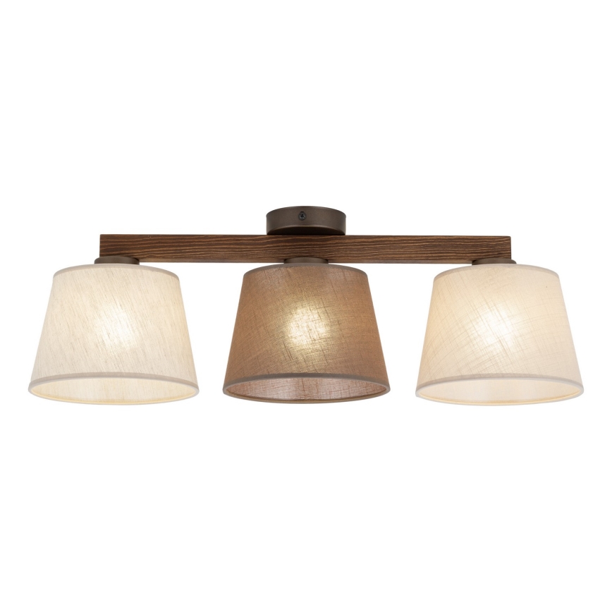 Brilagi - Lustră de tavan aplicată LATTE SABIA 3xE27/15W/230V pin/mix