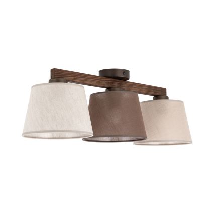 Brilagi - Lustră de tavan aplicată LATTE SABIA 3xE27/15W/230V pin/mix