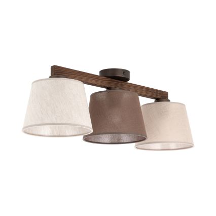 Brilagi - Lustră de tavan aplicată LATTE SABIA 3xE27/15W/230V pin/mix