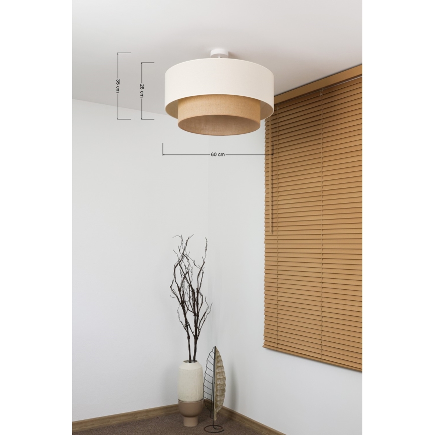 Brilagi - Lustră de tavan aplicată LED Stil Boho 3xE27/15W/230V Ø 60 cm