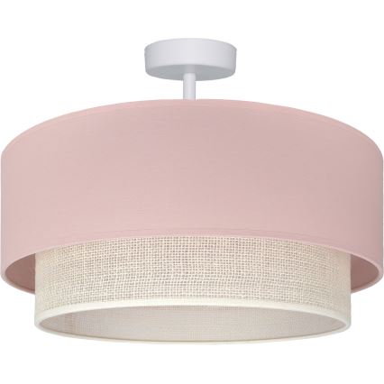 Brilagi - Lustră LED aplicată BOHO BOBO 1xE27/10W/230V Ø 40 cm roz/crem