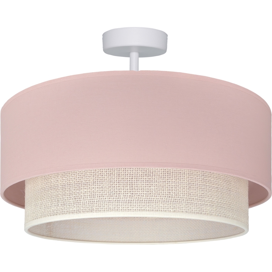 Brilagi - Lustră LED aplicată BOHO BOBO 1xE27/10W/230V Ø 40 cm roz/crem
