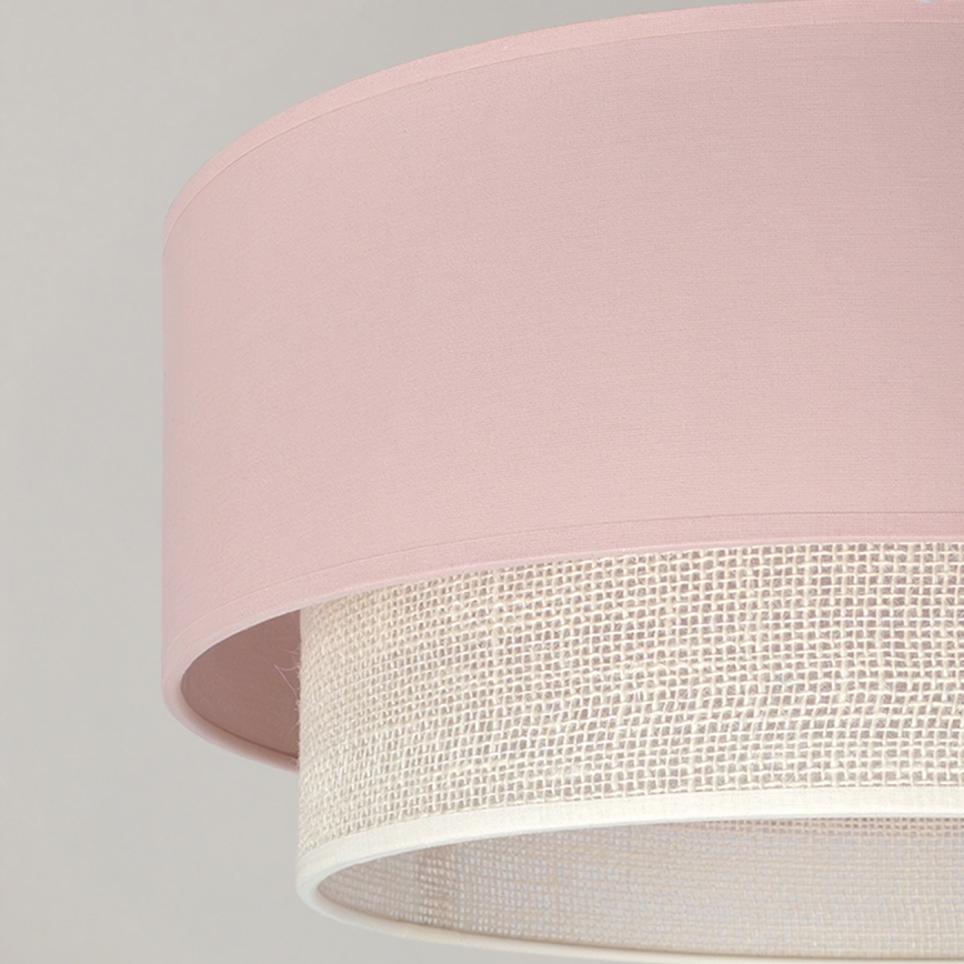 Brilagi - Lustră LED aplicată BOHO BOBO 1xE27/10W/230V Ø 40 cm roz/crem